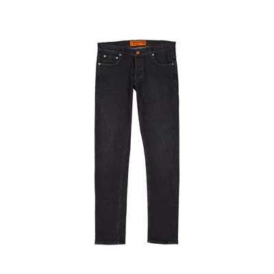 Heron Preston Cotton Denim Slim Jeans Men In Black