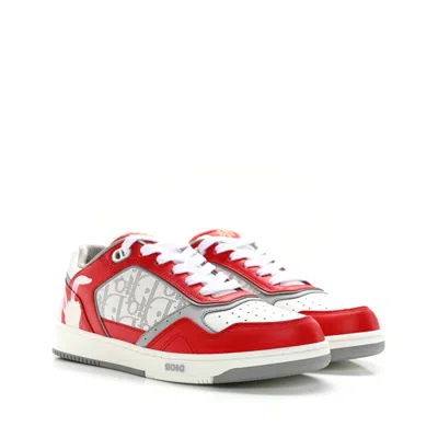 Dior Oblique Rabbit Motif Sneakers In 红色的