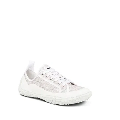 Dior Low-top Jacquard Sneakers Men In White
