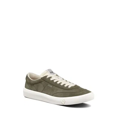 Dior B101 Sneaker Khaki Nubuck Calfskin In Green
