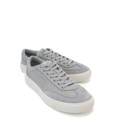 Dior Leather Sneakers Men In Gray