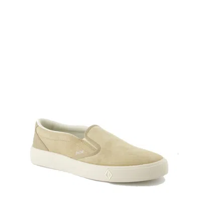 Dior Leather Slip-on Sneakers Men In Beige