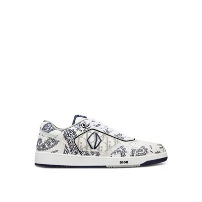 Dior B27 Leather Sneakers Men In White