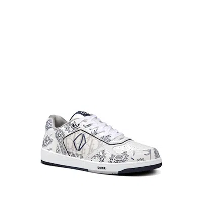 Dior B27 Leather Sneakers Men In White