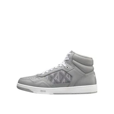 Dior B27 High Diamond Sneakers Men In Gray