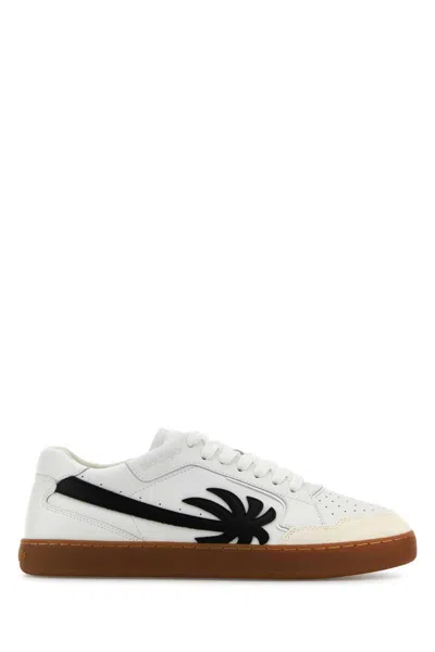 Shop Palm Angels Sneakers In White