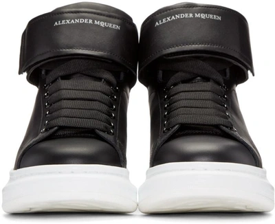 Shop Alexander Mcqueen Black Oversized High-top Sneakers