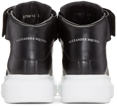 Shop Alexander Mcqueen Black Oversized High-top Sneakers