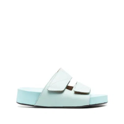 Atp Atelier Double-strap Slides In Blue