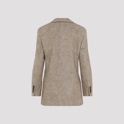 Shop Brunello Cucinelli Jacket In Beige