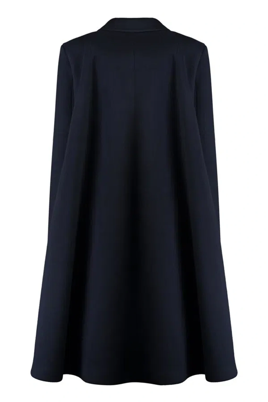コート Bottega Veneta Midnight Blue Wool Blend Cape Coat Bottega Veneta Midnight Blue Wool Blend Cape Coat In Black