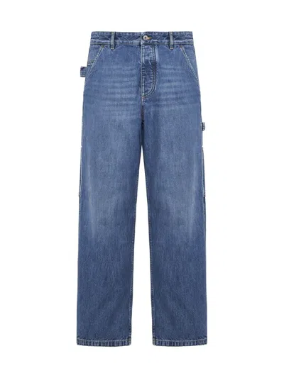 Shop Bottega Veneta Jeans In Mid Blue