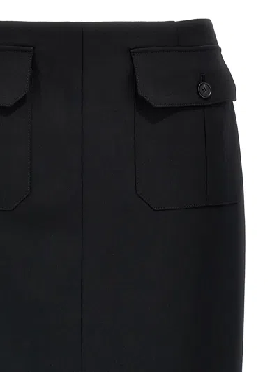 Shop Chloé Pocket Skirt In Black