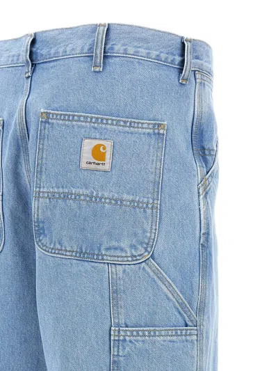 Shop Carhartt Wip 'single Knee' Jeans In Blue