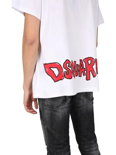 Shop Dsquared2 Logo Print T-shirt In White