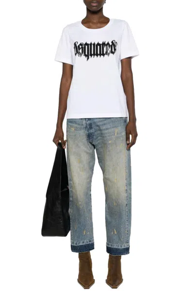 Shop Dsquared2 T-shirts In White