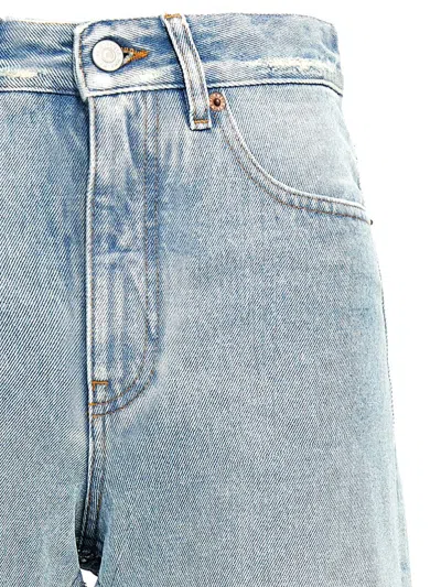 Mm6 Maison Margiela Mm6 By Maison Margiela Contrast Insert Jeans In Blue