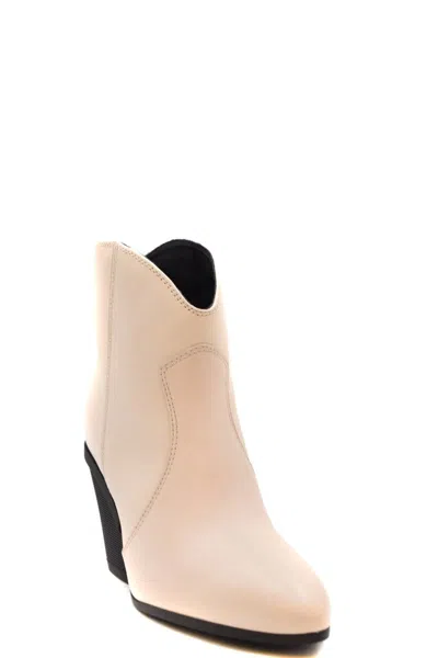 Hogan Booties In Beige