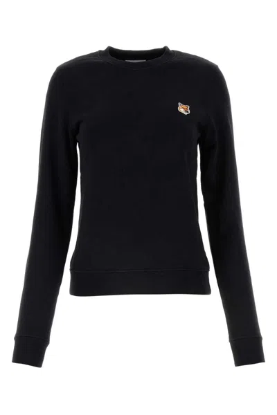 Shop Maison Kitsuné Sweatshirts In Black