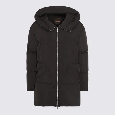 Moorer Black Down Jacket In Black