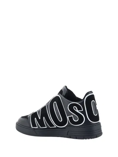 Shop Moschino Sneakers In Black