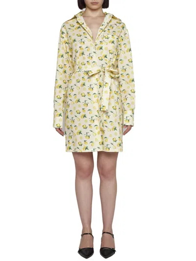 Shop Sportmax Dresses In Yellow