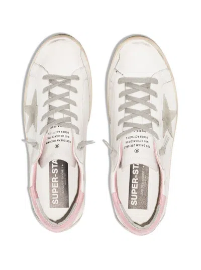 Shop Golden Goose Super Star Multicolor Leather Sneakers  Woman In White