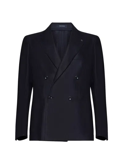 Shop Tagliatore Jackets In Blue