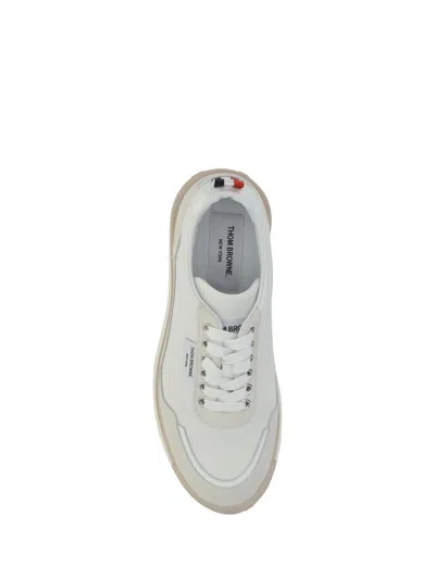 Shop Thom Browne Sneakers In Tonal White Fun Mix