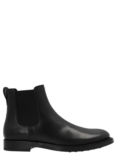 Shop Tod's Chelsea Ankle Boots In Black