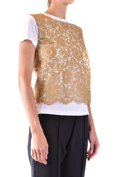 Shop Valentino Garavani Tshirt Short Sleeves In Gold