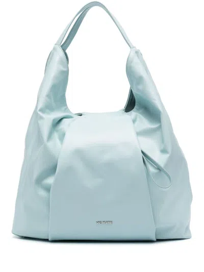 Vic Matie Shopper Mit Logo-schild In Water Blue
