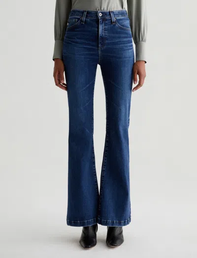 Ag Madi High Waist Flare Jeans In Blue