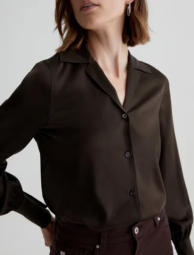 Ag Jeans Valerie Blouse In Brown