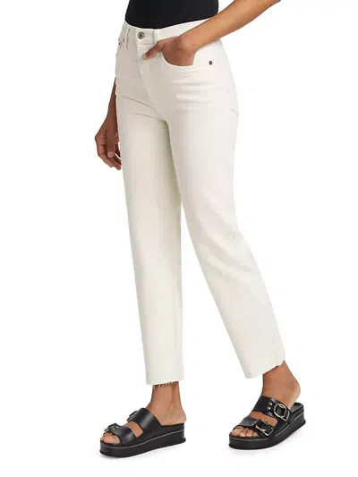 Re/done 70s High-rise Straight-leg Jeans In White