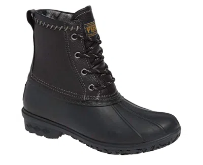 Pendleton Women's Leather Upper Short Duck Boot In Black In Black