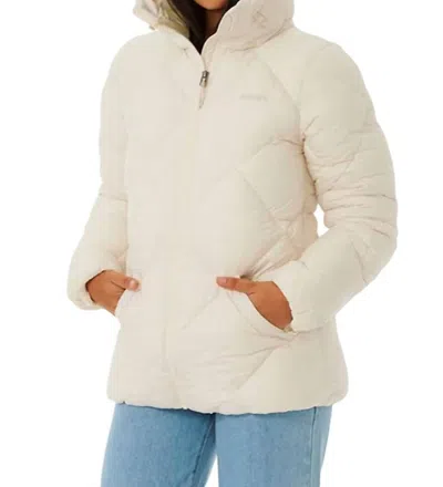 Rip Curl Shorebreak Puffer Jacket In Off White In White