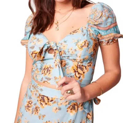 Band Of Gypsies Aitana Top In Blue In Multi
