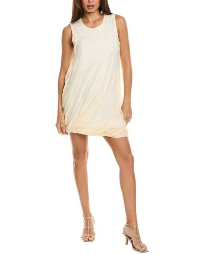 Helmut Lang Bubble Mini Dress In White