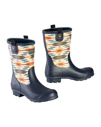 Pendleton Bridger Stripe Waterproof Rain Boot In Blue