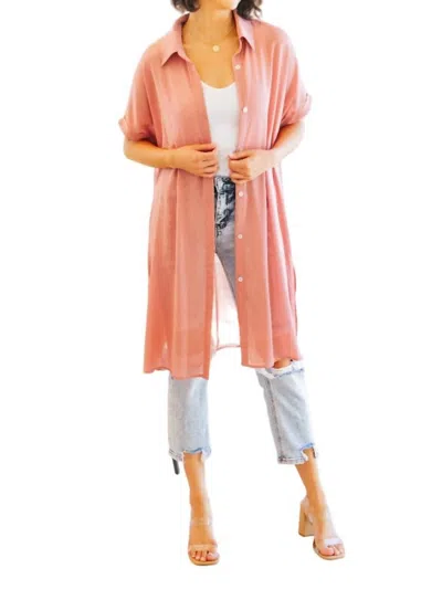 Shopin In La Timeless Appeal Shirtdress In Pink In Pink