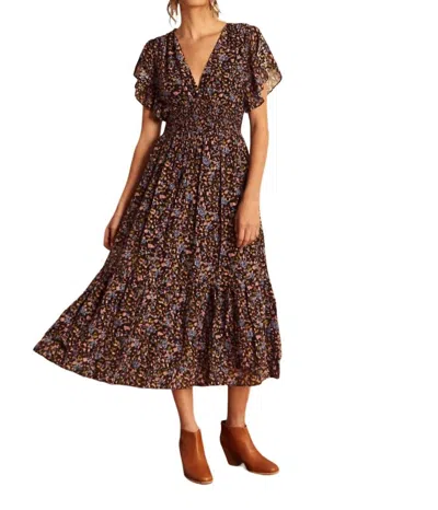 Caballero Blakeley Dress In Moonlit Moss In Brown