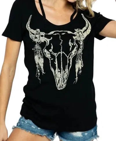 Vocal Apparel No Bull Tee In Black In Black