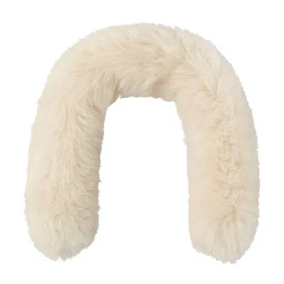 Bogner Nuri Lambskin Collar In Off White In White