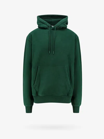 Burberry Cotton Drawstring Hooded Sweatshirt In Green