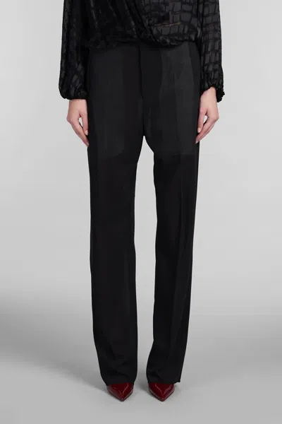 Blumarine Georgette Pants For Special Occasions In Black