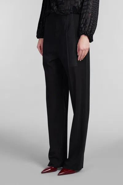 Blumarine Georgette Pants For Special Occasions In Black