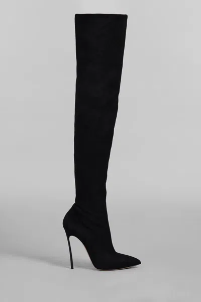 Shop Casadei Blade High Heels Boots In Black