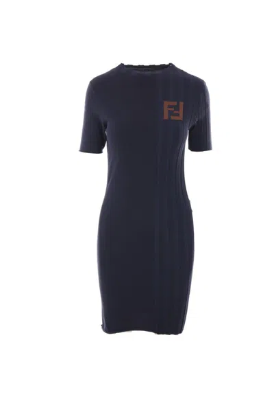 Shop Fendi Dresses In Blue