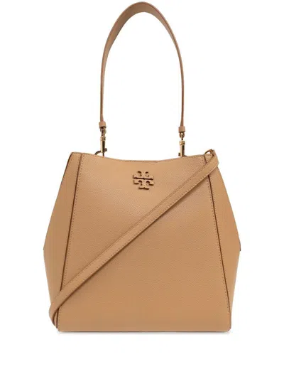 Shop Tory Burch Mcgraw Bucket Bag Bags In Brown